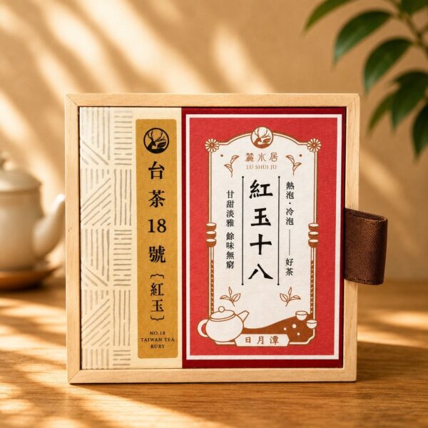 台茶十八木製禮盒_80克茶葉_0 3-2|台茶十八木製禮盒|80克茶葉| Taiwan Tea No. 18 Ruby Black Tea|Wooden Gift Box, 80g
