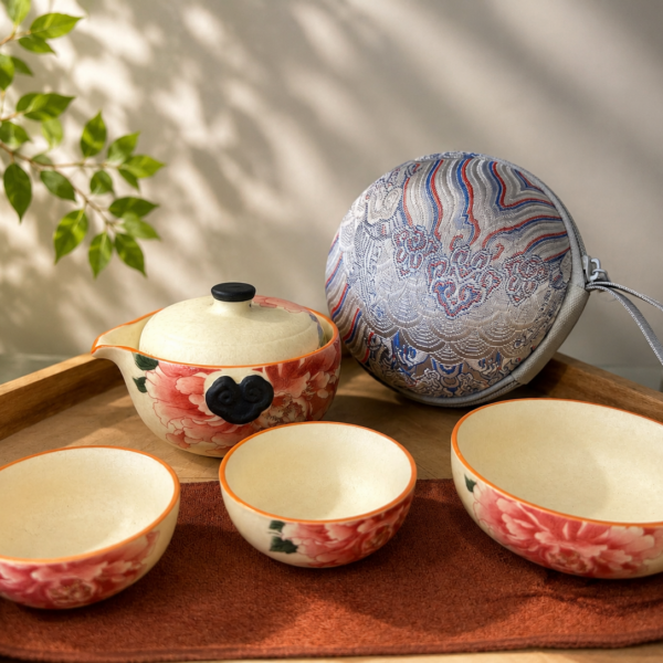 6-1｜牡丹花茶具組｜Peony Tea Set