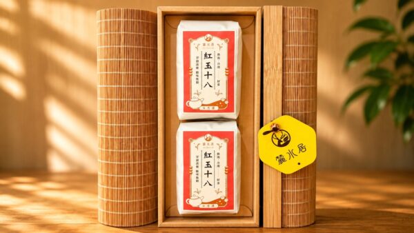 5-1｜竹息紅玉禮盒｜50克×2入｜Zhuxi Ruby Black Tea Gift Box｜2 × 50g