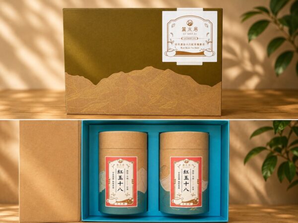 5-3｜茶山漫遊茶葉禮盒｜50克 × 2入｜Tea Mountain Journey Tea Gift Box｜2 × 50g